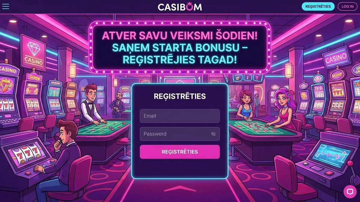 Reģistrācija ar bonusu